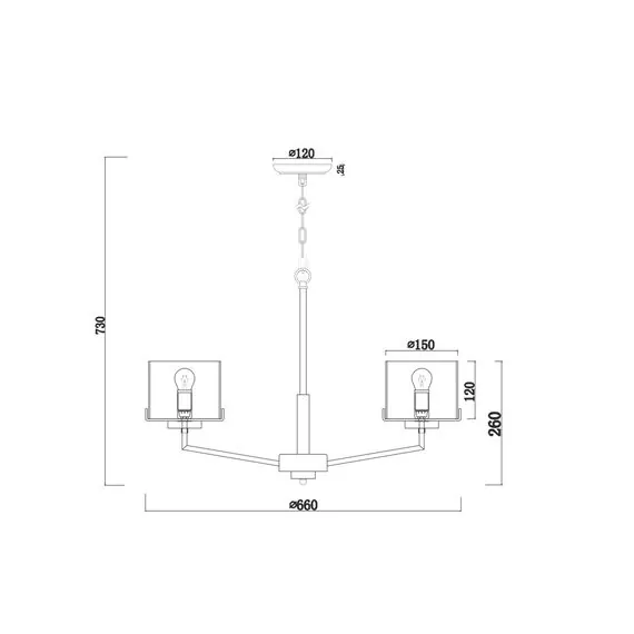 Freya FR5096PL-05CH Подвесная люстра Karen, изображение 3