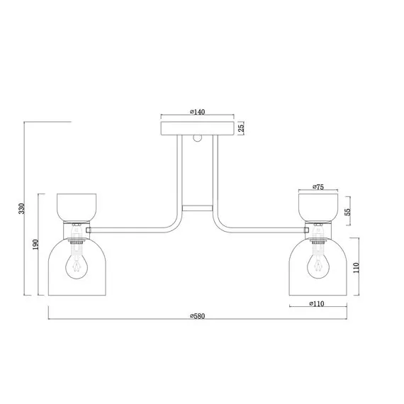 Freya FR5094PL-05G Потолочная люстра Isla, изображение 2