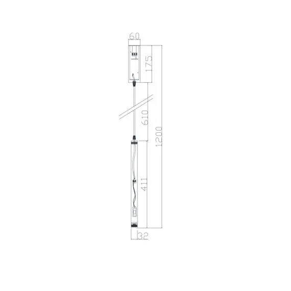 Freya FR5168PL-L3CH Подвесной светодиодный светильник Telescope, изображение 3