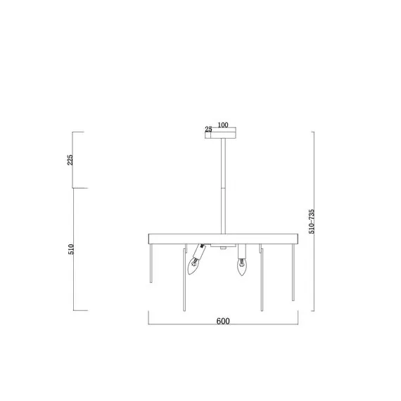 Freya FR5104PL-08BS3 Люстра на штанге Porto, изображение 4