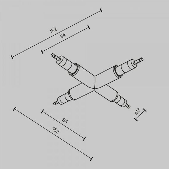 Maytoni Technical CA008TX-B Аксессуар для штанговой системы освещения Axity, изображение 3
