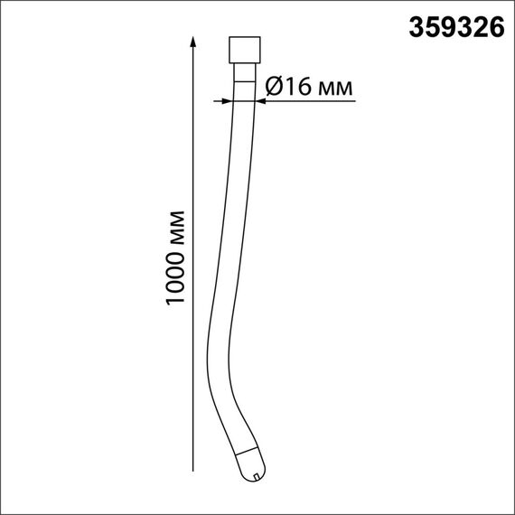 NOVOTECH 359326 KONST NT24 000 черный Светильник светодиодный IP20 LED 3000K 14W 170-265V 1360Лм RAMO, изображение 2