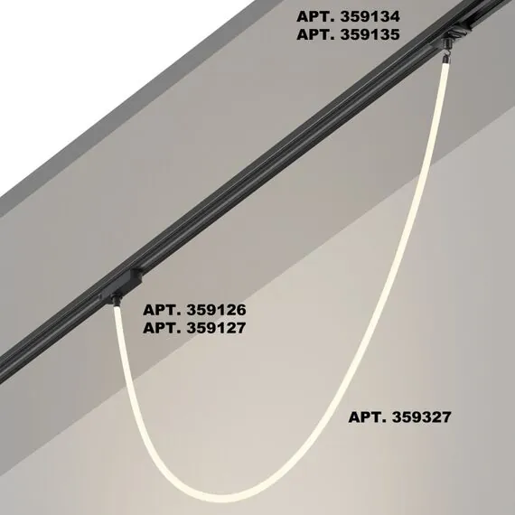 NOVOTECH 359327 KONST NT24 000 черный Светильник светодиодный IP20 LED 4000K 14W 170-265V 1360Лм RAMO, изображение 4