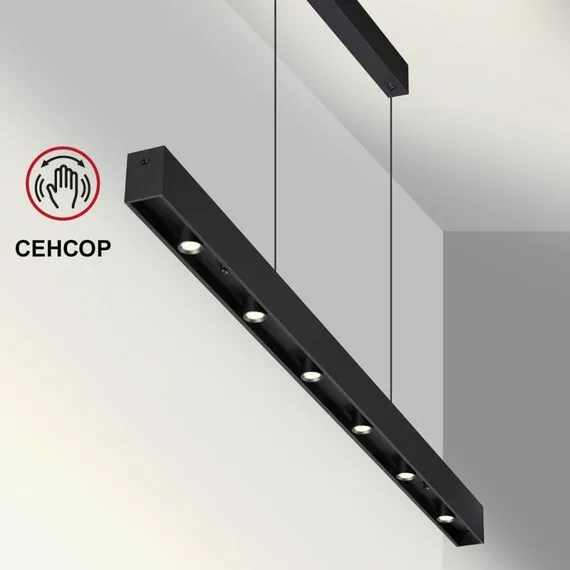 NOVOTECH 359305 OVER NT24 000 черный Светильник подвесной диммируемый со сменой цв.температуры (сенсор) IP20 LED 15W/30W 4000К/2700,4000,6000K 220-240V FERMO, изображение 5
