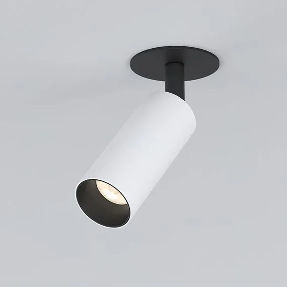 Elektrostandard a058220 Diffe Светильник встраиваемый белый / черный 8W 4200K (25039/LED)
