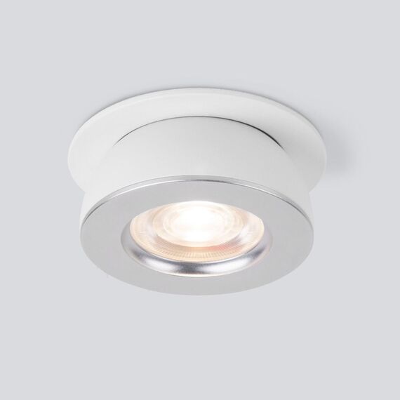Elektrostandard a060946 Pruno белый серебро 8W 4200К (25080/LED)/Встраиваемый светодиодный светильник, изображение 2