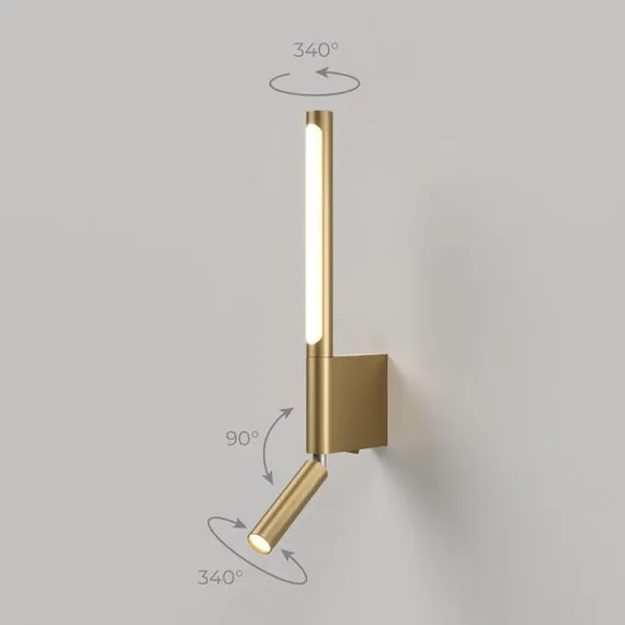 Elektrostandard a066400 40111/LED Светильник Настенный светодиодный Sarca LED латунь, изображение 2