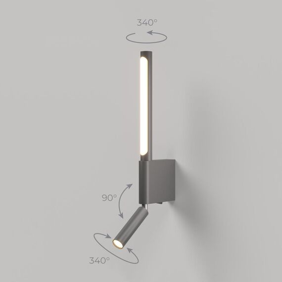 Elektrostandard a066402 40111/LED Светильник Настенный светодиодный Sarca LED графит, изображение 6