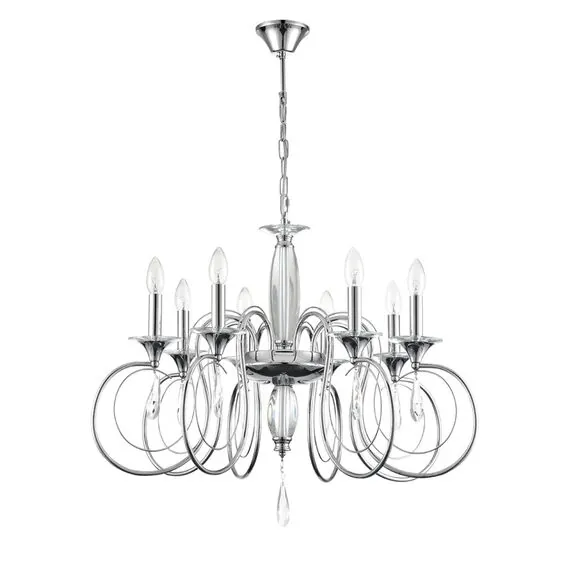 LUMION 8032/8 CLASSI LN25 20 хром, металл/хрусталь Люстра подвесная Е14 8*40W 220V LAOKA