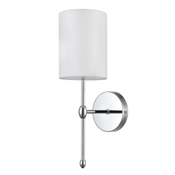 LUMION 6589/1W CLASSI LN25 60 хром/белый, металл/текстиль Бра E14 1*40W 220V LATTI