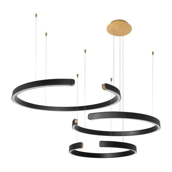 LOFT IT 10025/3 Black Подвесной светильник Ring
