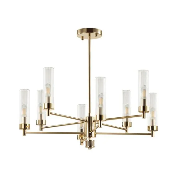LUMION 5274/8C CLASSI LN23 35 золотой Люстра потолочная E14 8*40W 220V KAMILLA