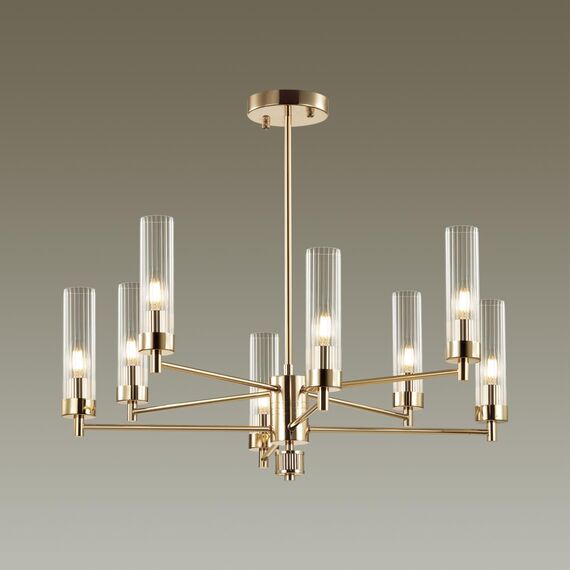 LUMION 5274/8C CLASSI LN23 35 золотой Люстра потолочная E14 8*40W 220V KAMILLA, изображение 3