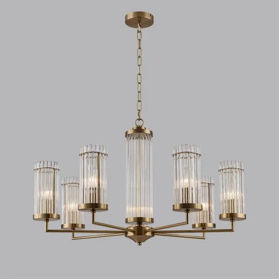 LUMION 6527/7 CLASSI LN23 32 латунь Люстра E14 7*40W 220V ELLOW, изображение 3