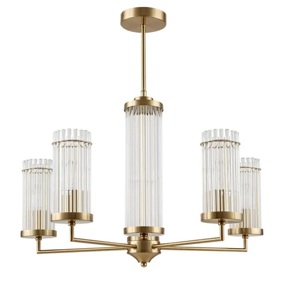 LUMION 6527/5 CLASSI LN23 32 латунь Люстра E14 5*40W 220V ELLOW