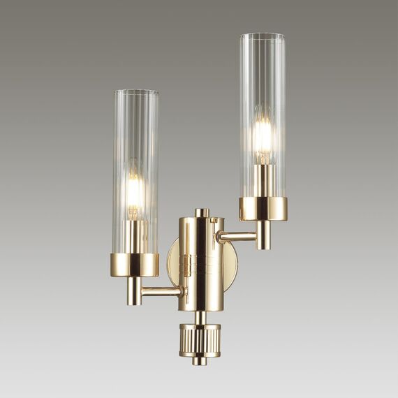 LUMION 5274/2W CLASSI LN23 35 золотой Бра E14 2*40W 220V KAMILLA, изображение 3