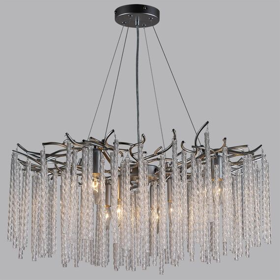 LUMION 6521/8 CLASSI LN23 44 серебристый Люстра E14 8*40W 220V MISS, изображение 3