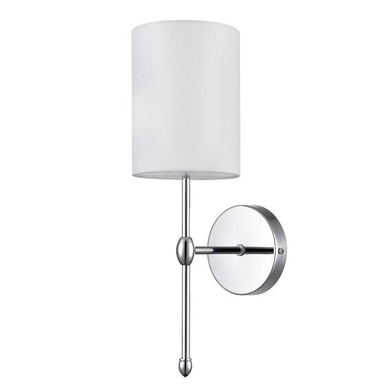 LUMION 6589/1W CLASSI LN25 60 хром/белый, металл/текстиль Бра E14 1*40W 220V LATTI