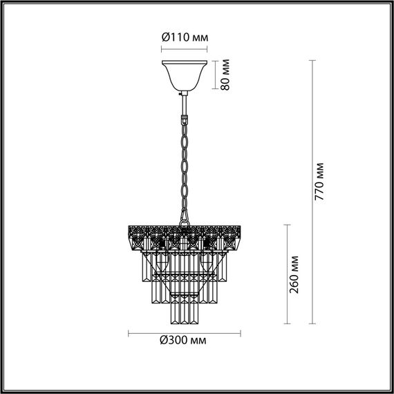 LUMION 5232/4 CLASSI LN22 000 золотой Люстра E14 4*40W 220V IGGY, изображение 2