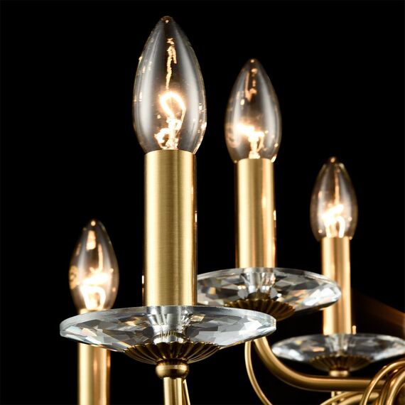 LUMION 8033/10 CLASSI LN25 16 медь, металл/стекло Люстра подвесная Е14 10*40W 220V INCANTO, изображение 9