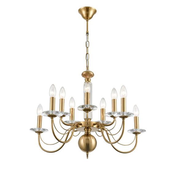 LUMION 8033/10 CLASSI LN25 16 медь, металл/стекло Люстра подвесная Е14 10*40W 220V INCANTO, изображение 7