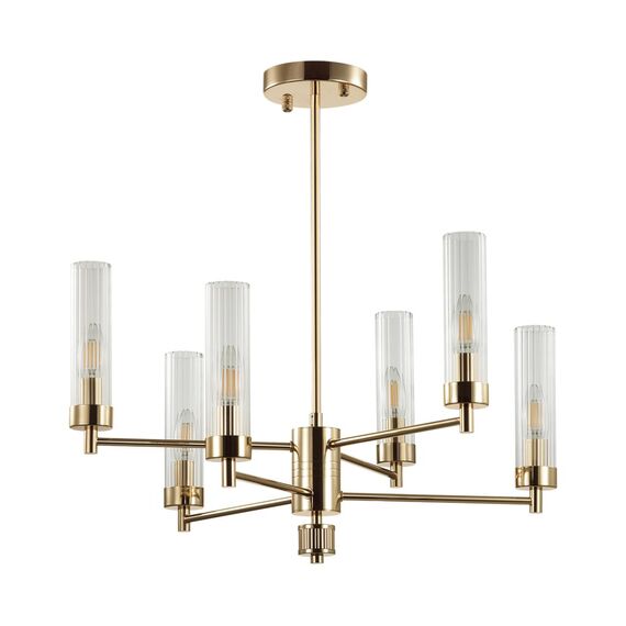 LUMION 5274/6C CLASSI LN23 35 золотой Люстра потолочная E14 6*40W 220V KAMILLA