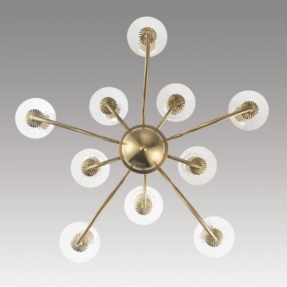 LUMION 8033/10 CLASSI LN25 16 медь, металл/стекло Люстра подвесная Е14 10*40W 220V INCANTO, изображение 5