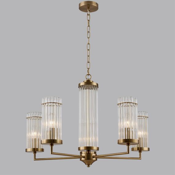 LUMION 6527/5 CLASSI LN23 32 латунь Люстра E14 5*40W 220V ELLOW, изображение 3