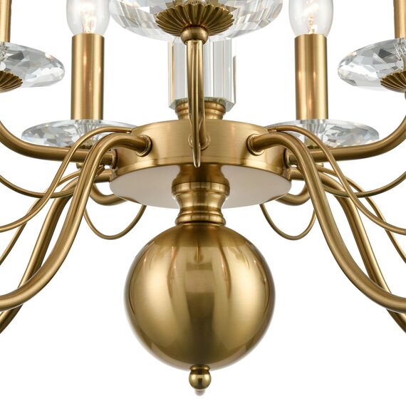 LUMION 8033/10 CLASSI LN25 16 медь, металл/стекло Люстра подвесная Е14 10*40W 220V INCANTO, изображение 3