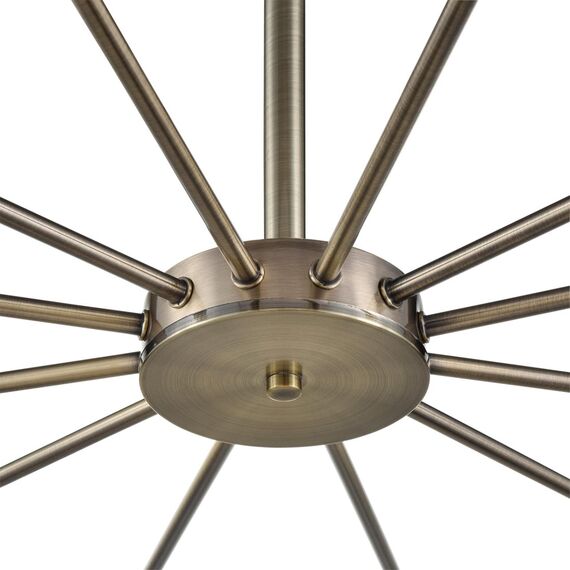 LUMION 8100/12C COMFI LN25 73 бронза/белый металл/стекло Люстра потолочная Е14 12*40W 220V MAVE, изображение 3