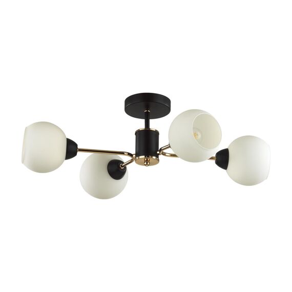 LUMION 5646/4C COMFI LN23  чёрный, золотой Люстра потолочная E27 4*60W 220V KODI