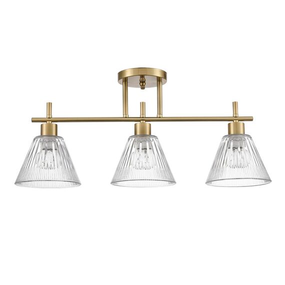 LUMION 8188/3C COMFI LN25 190 латунь/прозрачный, металл/стекло Потолочный светильник E14 3*40W 220V VIVIAN