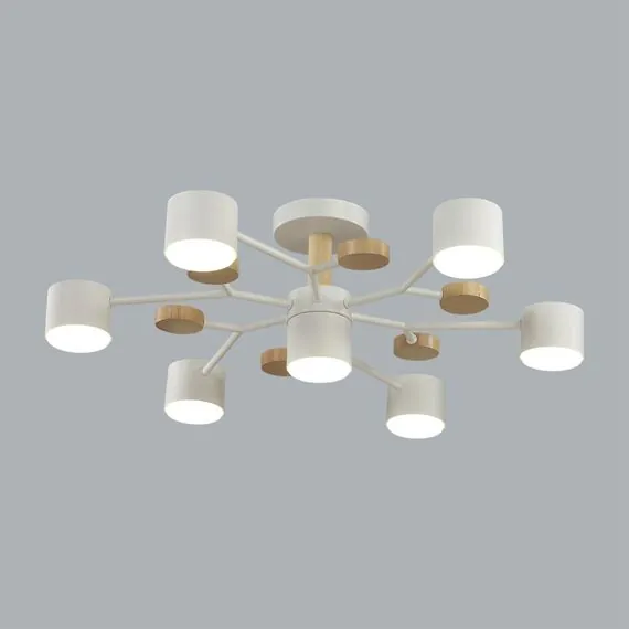 LUMION 8195/7C COMFI LN25 262 белый, металл/дерево/пластик Потолочный светильник LED GX53 7*9W 220V RONDO, изображение 5