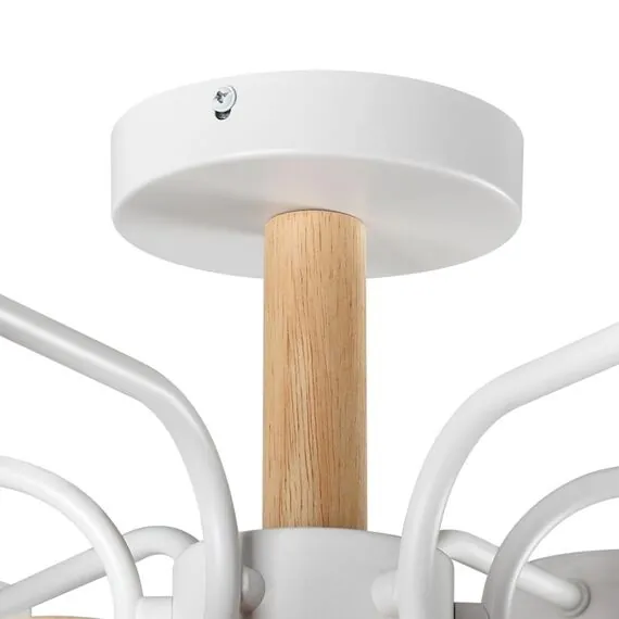 LUMION 8231/6C COMFI LN25 262 белый, металл/дерево/пластик Светильник потолочный LED GX53 6*9W 220V RONDO, изображение 9
