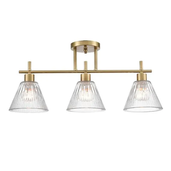 LUMION 8188/3C COMFI LN25 190 латунь/прозрачный, металл/стекло Потолочный светильник E14 3*40W 220V VIVIAN, изображение 5