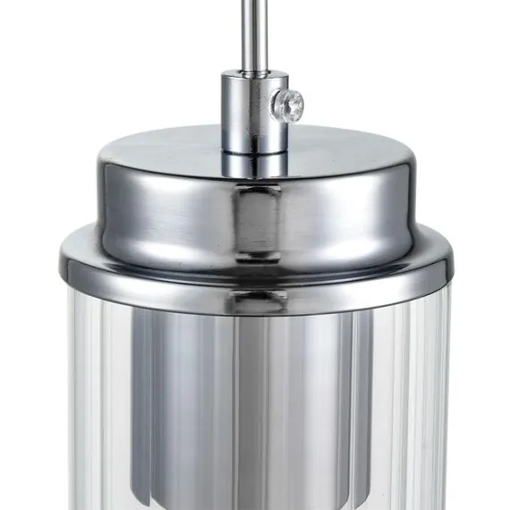 LUMION 8102/1A COMFI LN25 326 хром/прозрачный металл/металл Подвес Е14 1*40W 220V ISHA, изображение 3