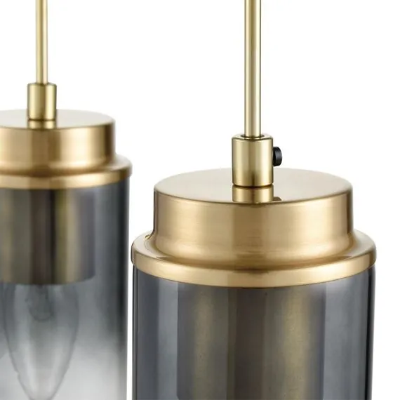 LUMION 8101/3A COMFI LN25 325 черный/бронза металл/стекло Подвес Е14 3*40W 220V ISHA, изображение 3