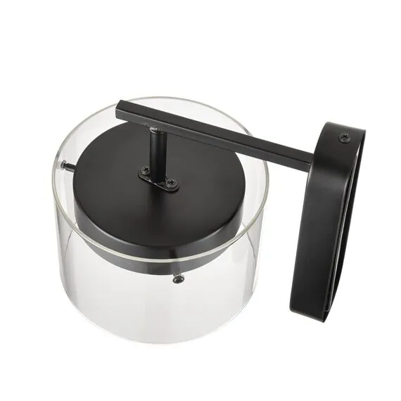 LUMION 8232/1W COMFI LN25 193 черный/прозрачный, металл/стекло Бра LED GX70 1*10W 220V NATALINA, изображение 3