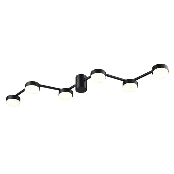 LUMION 8187/6C COMFI LN25 207 черный, металл Люстра потолочная LED GX53 6*7W 220V SANATA, изображение 5