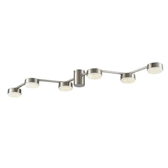 LUMION 8116/6C COMFI LN25 208 никель, металл Люстра потолочная LED GX53 6*7W 220V SANATA, изображение 5