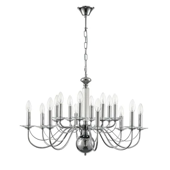 LUMION 8034/16 CLASSI LN25 18 хром, металл/стекло Люстра подвесная Е14 16*40W 220V INCANTO
