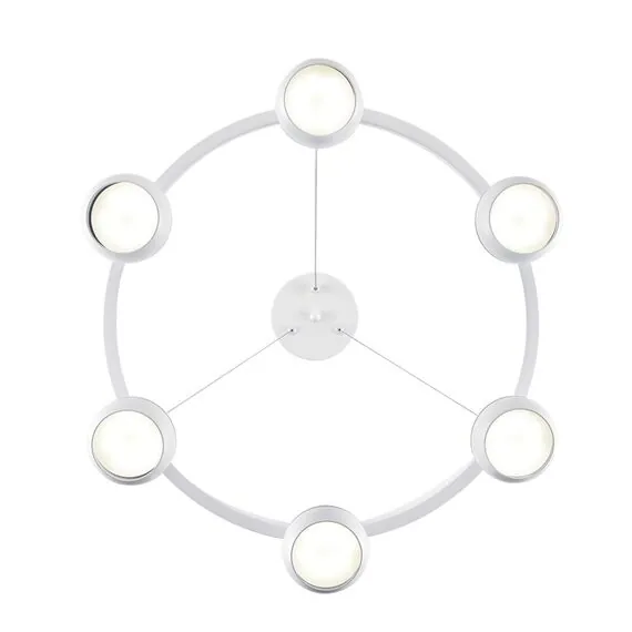 LUMION 8254/6 COMFI LN25 204 белый, металл Светильник подвесной LED GX53 6*7W 220V LUAZANA, изображение 2