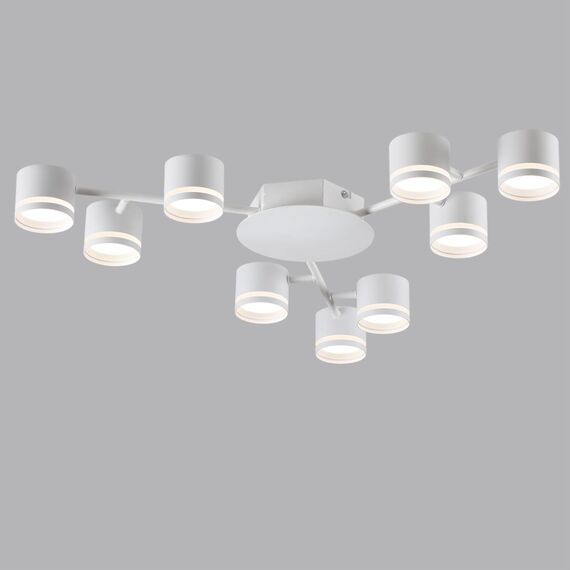 LUMION 8235/9C COMFI LN25 200 белый металл Люстра потолочная LED GX53 9*12W 220V GARETA, изображение 5