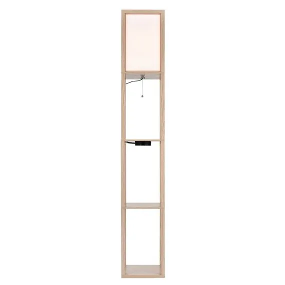 LUMION 8091/1F COMFI LN25 361 дерево/белый, дерево/текстиль Торшер Е27 1*60W 220V PRACTIC, изображение 8