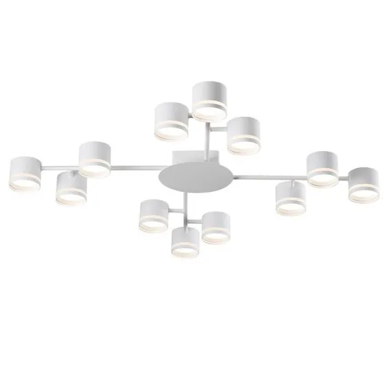 LUMION 8235/12C COMFI LN25 200 белый, металл Люстра потолочная LED GX53 12*12W 220V GARETA, изображение 6