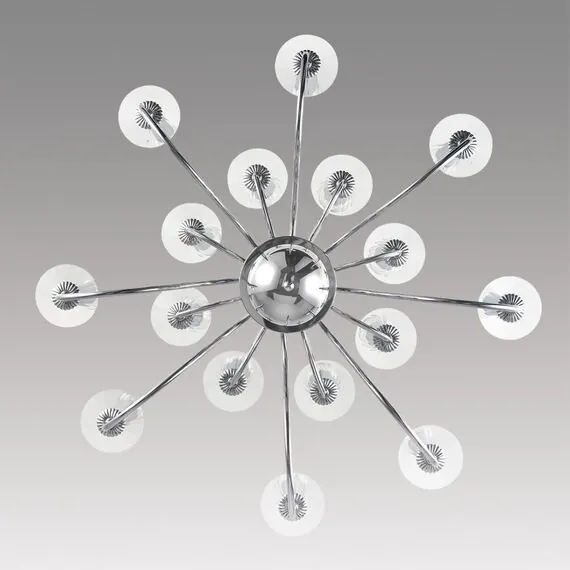 LUMION 8034/16 CLASSI LN25 18 хром, металл/стекло Люстра подвесная Е14 16*40W 220V INCANTO, изображение 5
