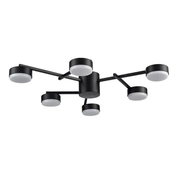 LUMION 8186/6C COMFI LN25 205 черный, металл Люстра потолочная LED GX53 6*7W 220V DABRA