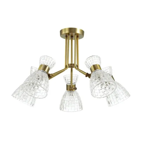 LUMION 3704/5C COMFI LN19 78 античная бронза Люстра потолочная E14 5*40W 220V JACKIE