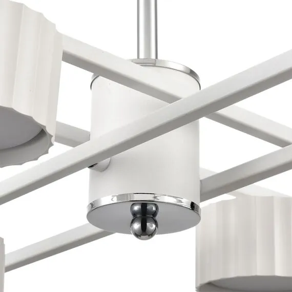 LUMION 8241/8C COMFI LN25 202 белый/хром, металл Люстра потолочная LED GX53 8*7W 220V KARINA, изображение 3
