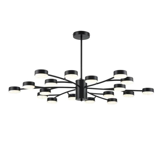 LUMION 8117/18 COMFI LN25 195 черный, металл Люстра LED GX53 18*7W 220V TORINA, изображение 6